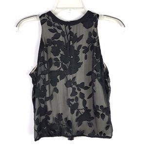 🌵 She Sheer Black Nude Keyhole Blouse #822